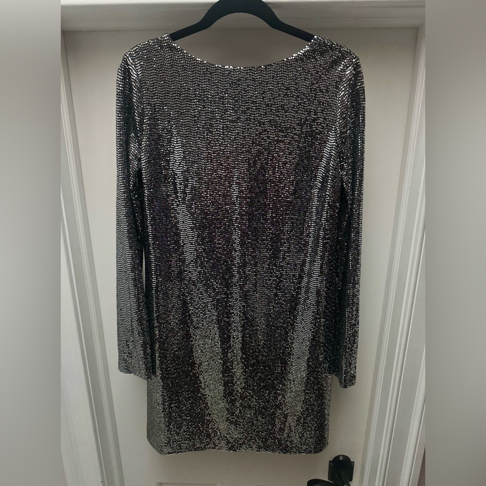 Retail $4800 New Gucci Laminated Lizard Dress With Open Back In Black Silver - Picture 7 of 15